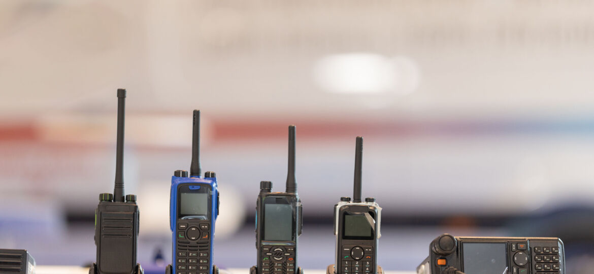 Display of communication devices.