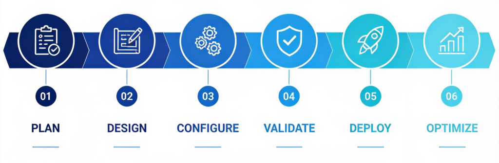 Phased NetSuite implementation timeline for mid-market companies